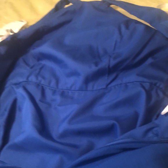 David’s Bridal sz 4 style #F15600 Royal Blue Horizon Chiffon  NWT - Picture 14 of 17